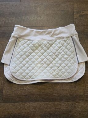 (#74) Kyodan Quilted Mini Skirt in Cream
